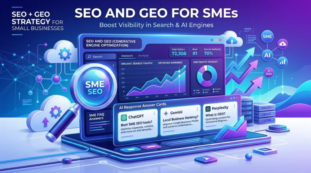 seo y geo para pymes medicion de visibilidad en google y respuestas de ia